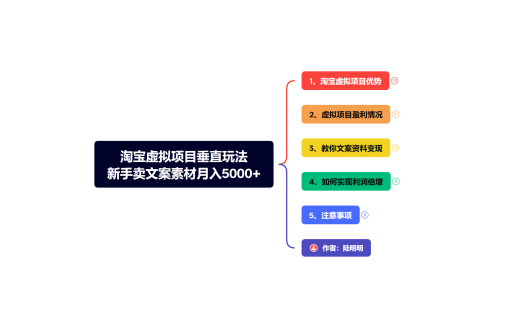 虚拟项目赚钱教程，新手卖文案资料，月入5000+