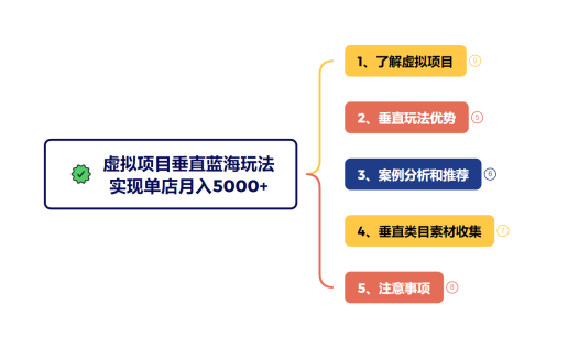 虚拟项目垂直玩法,冷门爆品+蓝海布局,单店实现月入5000+